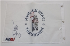 Bryson Dechambeau Signed 2024 US Open at Pinehurst No. 2 Flag JSA ALOA