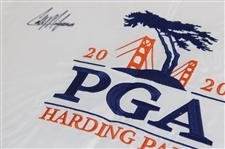 Colin Morikawa Signed 2020 PGA Championship at Harding Park Flag JSA #WIT719692
