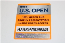 John Rahm Signed 2021 US Open at Torrey Pines Player Family/Guest Badge JSA ALOA