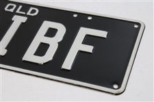 Two (2) Ian Baker Finch Personal License Plates