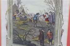Engraved for Millar's New Complete & Universal System of Geography 'Natives of Holland' Kolf - Colorized & Framed