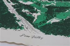 Pine Valley GC items Including Porcelain Plate, Walker Cup Program, Two (2) Books, Scorecard, Map & more