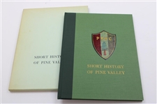 Pine Valley GC items Including Porcelain Plate, Walker Cup Program, Two (2) Books, Scorecard, Map & more