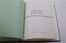 Pine Valley GC items Including Porcelain Plate, Walker Cup Program, Two (2) Books, Scorecard, Map & more