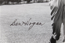 Ben Hogan Signed Post-Swing at Augusta National GC B&W 8x10 Photo JSA ALOA