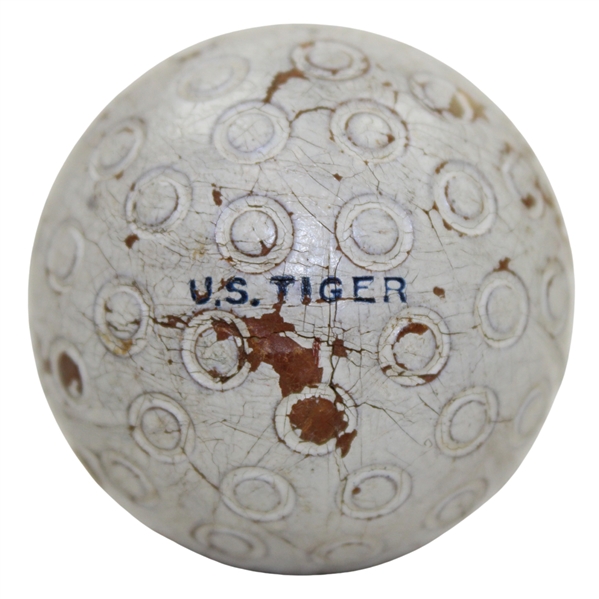 c.1930 U.S. Tiger Donut Circles Golf Ball