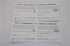 (3) 1997 Masters Journals, (2) Scorecards, (3) Golf Balls in Sleeve & (3) Ball Markers