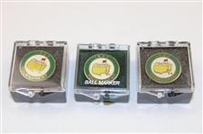 (3) 1997 Masters Journals, (2) Scorecards, (3) Golf Balls in Sleeve & (3) Ball Markers