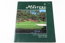 (3) 1997 Masters Journals, (2) Scorecards, (3) Golf Balls in Sleeve & (3) Ball Markers