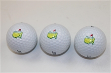 (3) 1997 Masters Journals, (2) Scorecards, (3) Golf Balls in Sleeve & (3) Ball Markers