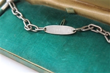 The REDDY TEE Sterling Silver Tee Set on Chain in Original Lambert Bros. Box