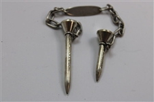 The REDDY TEE Sterling Silver Tee Set on Chain in Original Lambert Bros. Box
