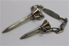 The REDDY TEE Sterling Silver Tee Set on Chain in Original Lambert Bros. Box