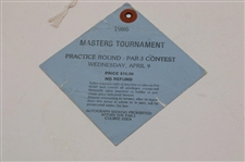 1986 Masters Tournament Tuesday & Wednesday (Par-3) Tickets w/Original strings - Nicklaus Win