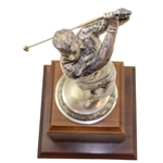 Bobby Jones Silver Tone Trophy/Statue on Plinth