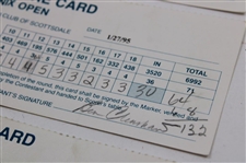 Mickelson, Daly & Calcavecchia & (7) others Signed 1994-95 Phoenix Open Official Scorecards
