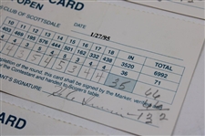 Mickelson, Daly & Calcavecchia & (7) others Signed 1994-95 Phoenix Open Official Scorecards