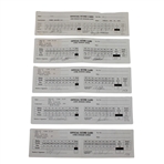 Mickelson, Faldo, Daly & (7) others Signed 1993, 1998-99 Nissan LA Open Official Scorecards