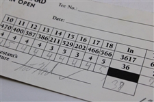Mickelson, Faldo, Daly & (7) others Signed 1993, 1998-99 Nissan LA Open Official Scorecards