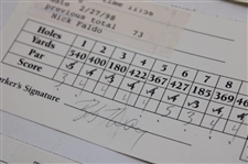 Mickelson, Faldo, Daly & (7) others Signed 1993, 1998-99 Nissan LA Open Official Scorecards
