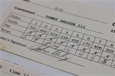 Mickelson, Faldo, Daly & (7) others Signed 1993, 1998-99 Nissan LA Open Official Scorecards