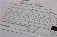 Azinger, Kite, Stadler & (7) others Signed 1999 Buick Invitational Official Scorecards