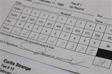 Azinger, Kite, Stadler & (7) others Signed 1999 Buick Invitational Official Scorecards