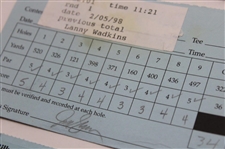 Crenshaw, Duval & Calcavecchia & (7) others Signed 1998 & 1999 Buick Invitational Official Scorecards