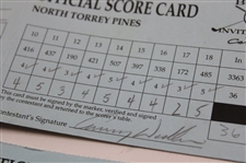 Crenshaw, Duval & Calcavecchia & (7) others Signed 1998 & 1999 Buick Invitational Official Scorecards