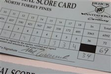 Crenshaw, Duval & Calcavecchia & (7) others Signed 1998 & 1999 Buick Invitational Official Scorecards