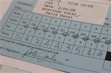 Crenshaw, Duval & Calcavecchia & (7) others Signed 1998 & 1999 Buick Invitational Official Scorecards