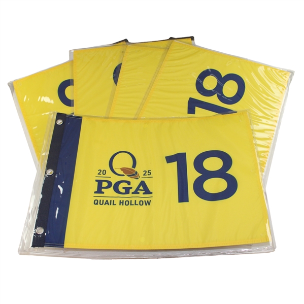 Five (5) 2025 PGA Championship at Quail Hollow Flags