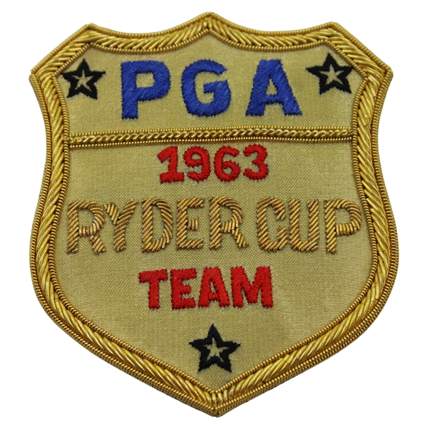 1963 Ryder Cup Team Bullion Patch - Commemorative