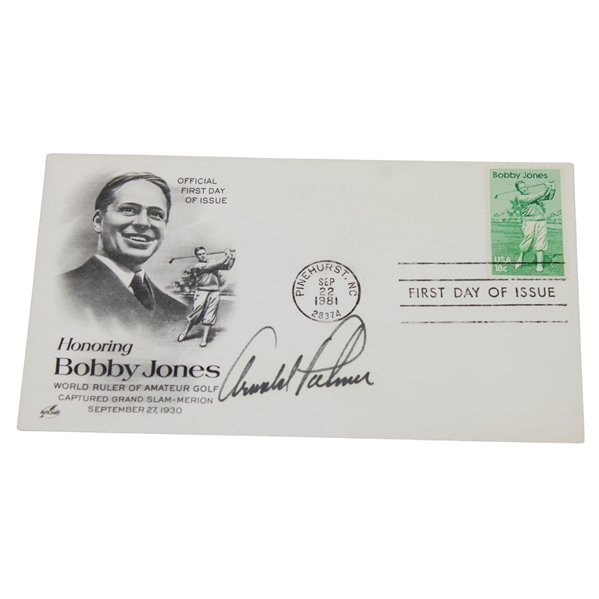 Arnold Palmer Signed 1981 Bobby Jones FDC JSA #AY50947