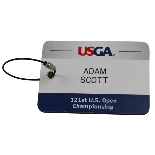 Adam Scotts 2021 US Open at Torrey Pines Player Bag Tag