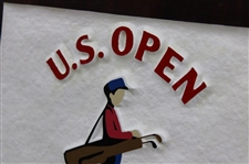 Tiger Woods 2009 US Open at Bethpage Black Contestant Production Sample Plaque 