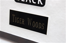 Tiger Woods 2009 US Open at Bethpage Black Contestant Production Sample Plaque 