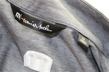 Sam Burns' Personal Discover ADP Travis Matthew Half Zip Grey Size M