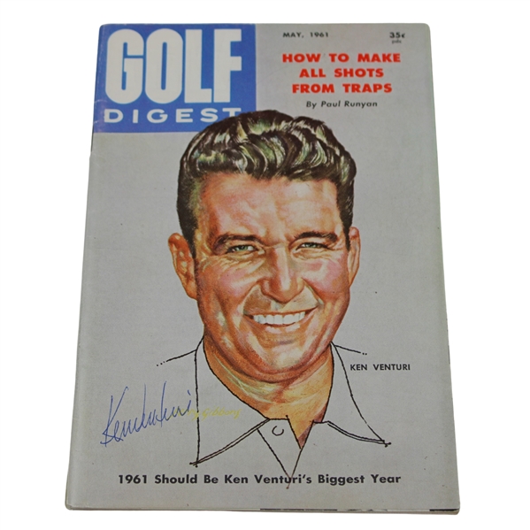 Ken Venturi Signed May, 1961 Golf Digest Magazine JSA ALOA