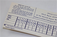 Julius Boros Signed 1963 US Open at The Country Club Official Scorecard JSA ALOA
