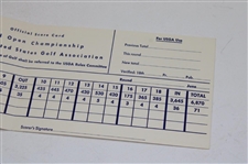 Julius Boros Signed 1963 US Open at The Country Club Official Scorecard JSA ALOA