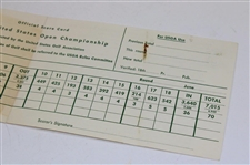 1967 US Open at Baltusrol Golf Club Official Scorecard - Jack Nicklaus Winner

