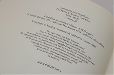 2001 'Champions And Guardians The Royal & Ancient Golf Club' Ltd Ed 736/1775 Book 1884-1939