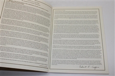 2010 Los Angeles CC North Course Comm. Edition Information Booklet Signed by Geoff Shackleford
