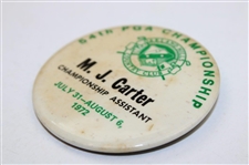 1972 PGA Championship at Oakland Hills Assistant Badge