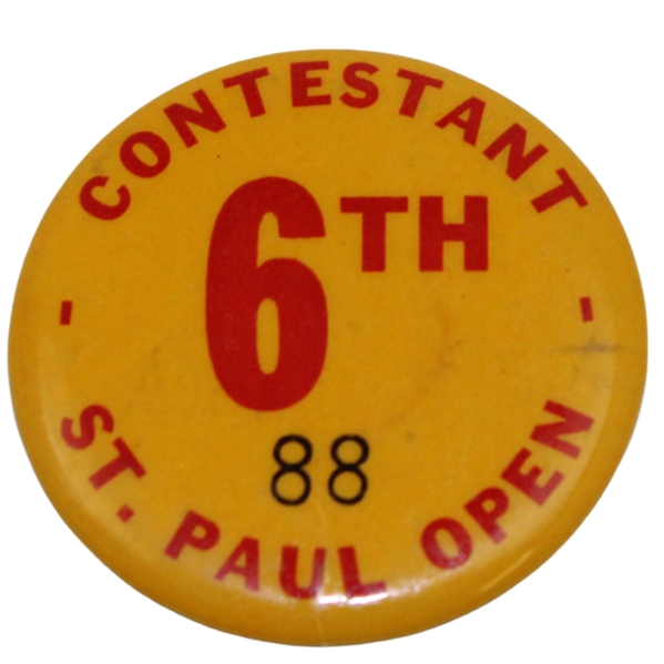 Denny Shute’s 1935 St. Paul Open Contestant Badge # 88