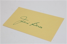 Julius Boros Signed Index Card JSA ALOA