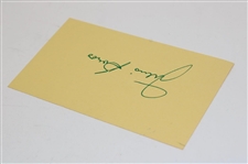 Julius Boros Signed Index Card JSA ALOA