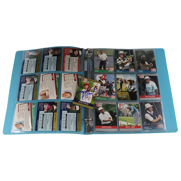 Thirty Nine (39) Signed PGA Pro Set Cards (Casper, Stewart, Floyd & Others) & (5) Unsigned (Nicklaus & Others)