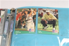 Thirty Nine (39) Signed PGA Pro Set Cards (Casper, Stewart, Floyd & Others) & (5) Unsigned (Nicklaus & Others)